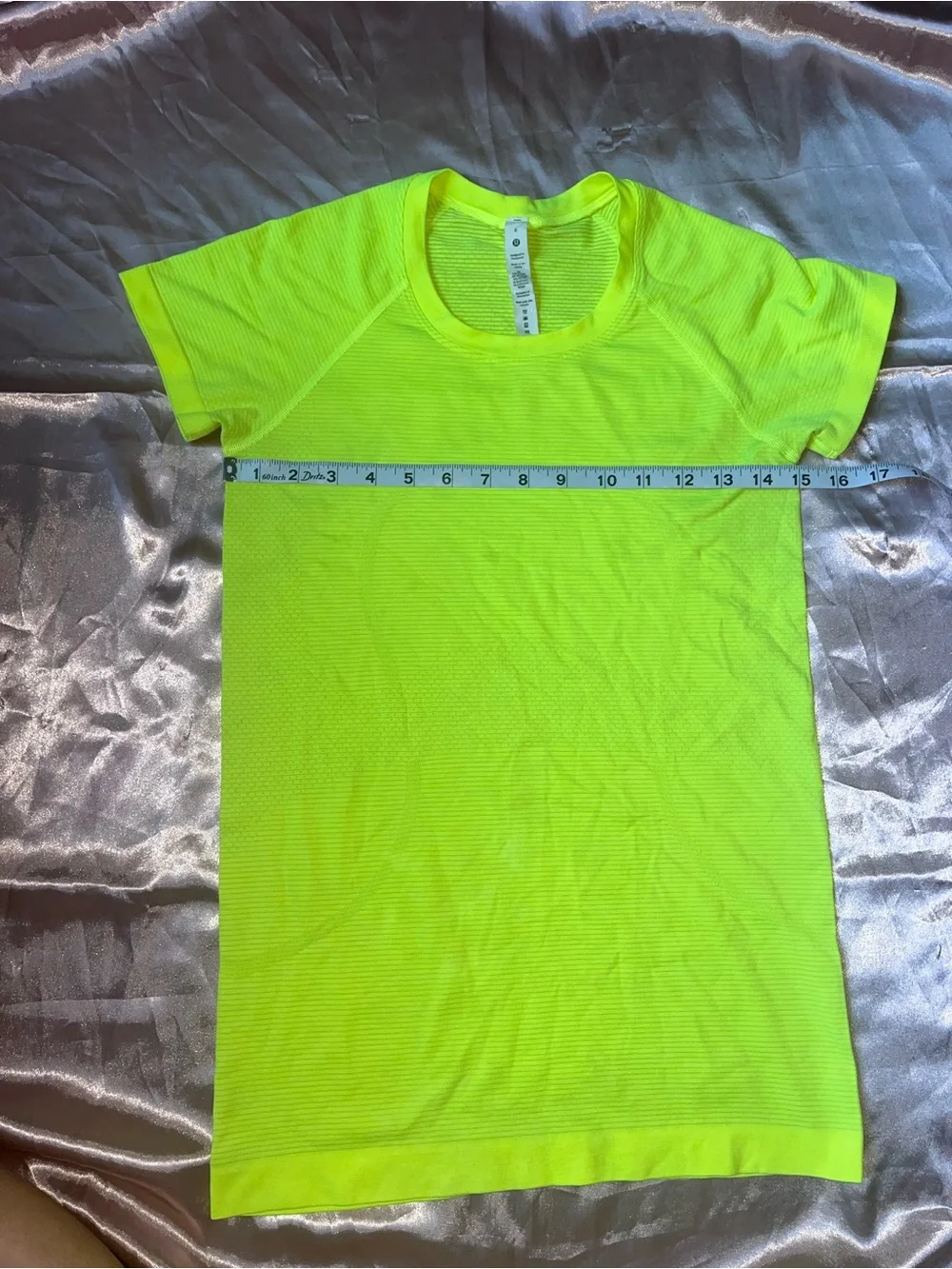 lululemon athletica Neon Lime Short Sleeve Performance Tee